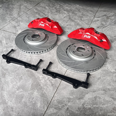 Автомобильный тормозной суппорт Audi A5 Upgrade Kit 6 Big Pot Red Color Monoblock Calper