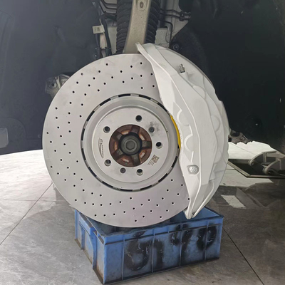 Доработанные белые крумциркули тормоза Порше 1 бак 330mm 345mm 370mm