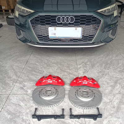 Автомобильный тормозной суппорт Audi A5 Upgrade Kit 6 Big Pot Red Color Monoblock Calper